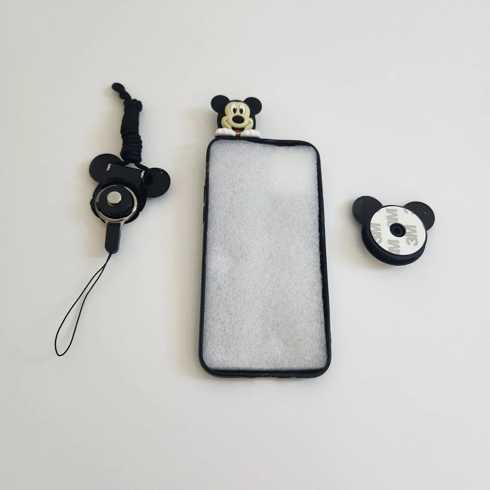 Mickey Mouse iPhone 12 Pro Phone Case with‎ Character Charm and Lanyard NEW